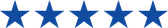 5 Star colored in blue