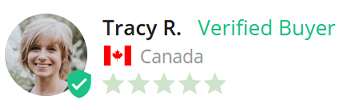 Tracy R. Verified Buyer from Canada, 5 stars