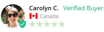 Carolyn C. Verified Buyer from Canada, 5 stars